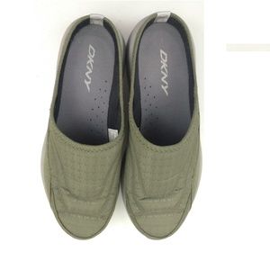 DKNY Slide Slip On Sneaker Casual Olive Green 7.5M